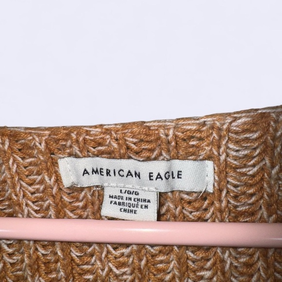 American Eagle Striped Henley Sweater - Picture 3 of 5
